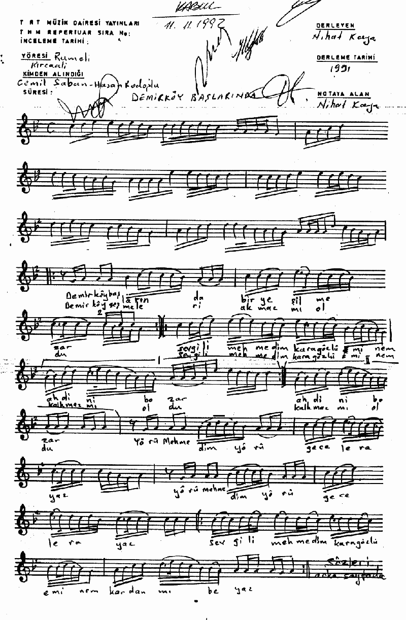 DEMİRKÖY BAŞLARINDA