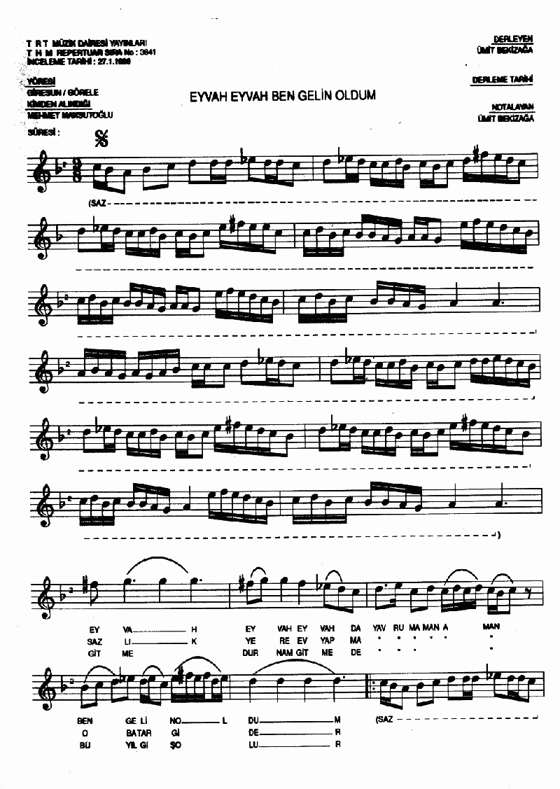 EYVAH EYVAH BEN GELİN OLDUM