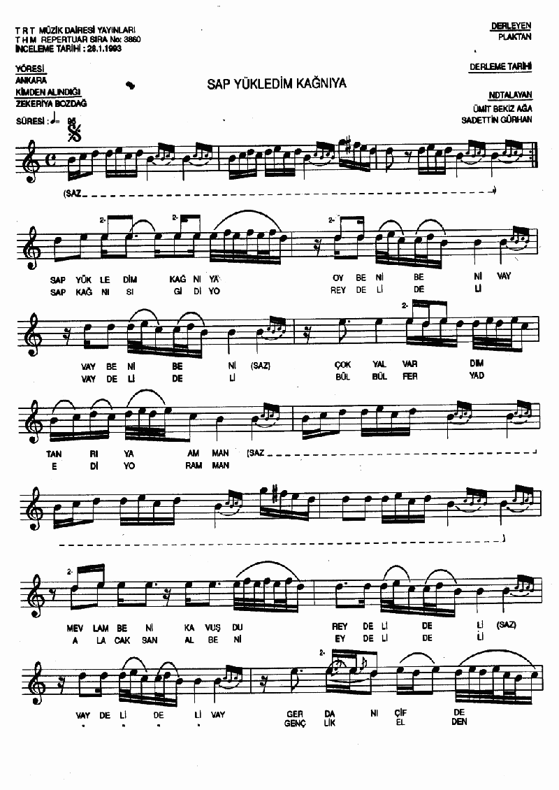 SAP YÜKLEDİM KAĞNIYA