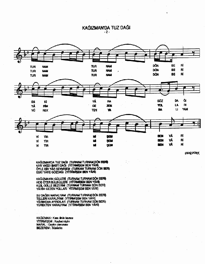 KAĞIZMAN'DA TUZ DAĞI