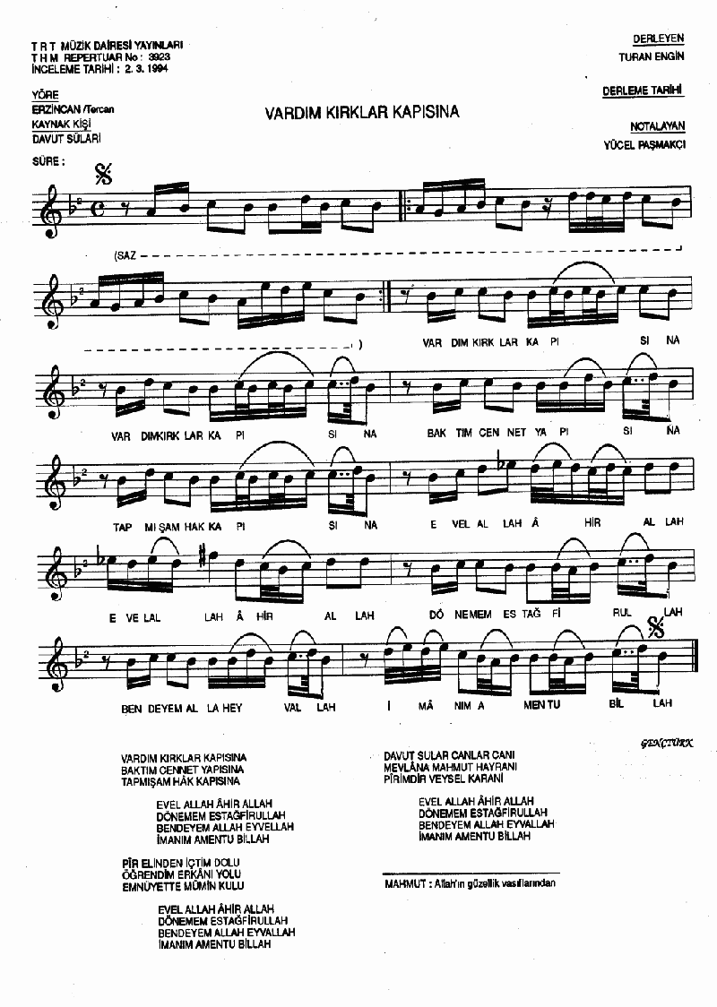 VARDIM KIRKLAR KAPISINA