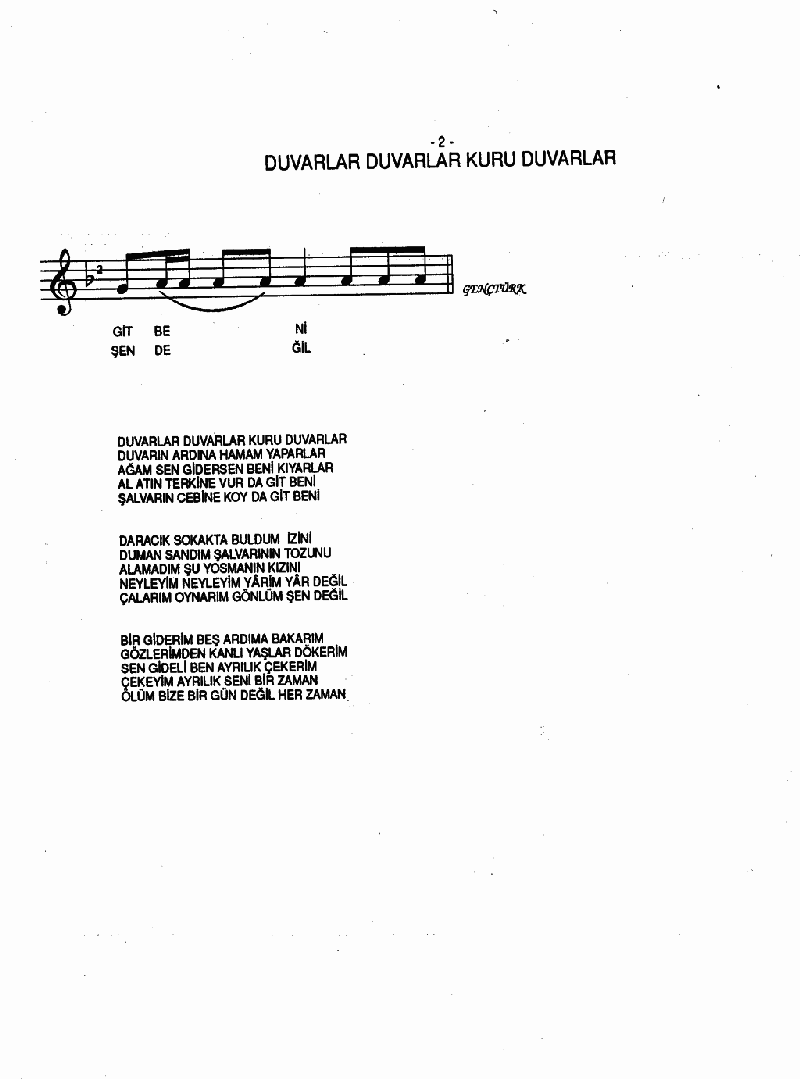 DUVARLAR DUVARLAR KURU DUVARLAR