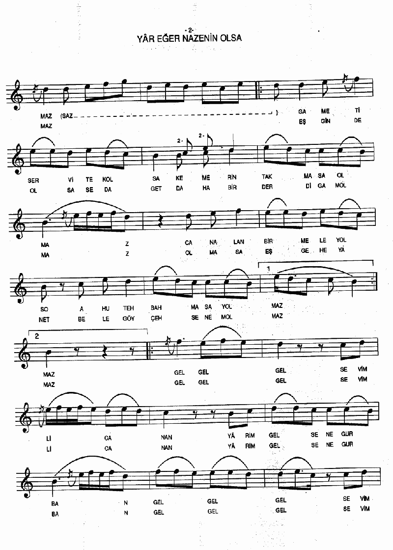 YAR EĞER NAZENİN OLSA