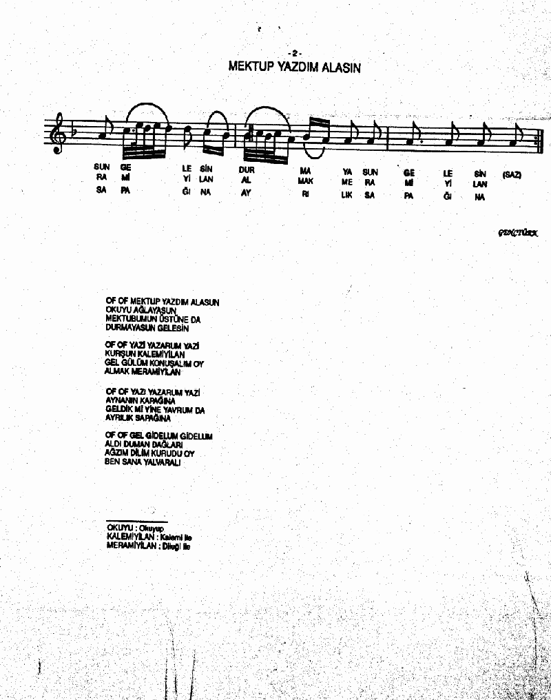 MEKTUP YAZDIM ALASIN - II