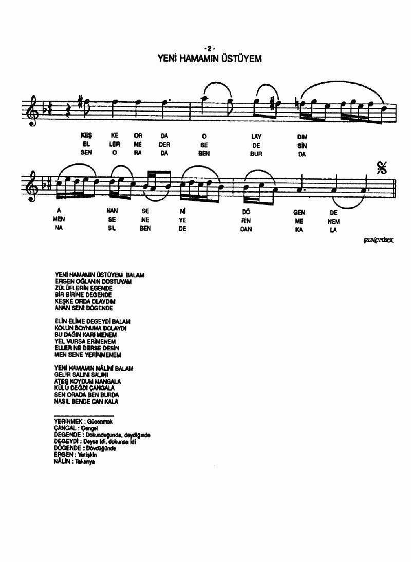 YENİ HAMAMIN ÜSTÜYEM - II