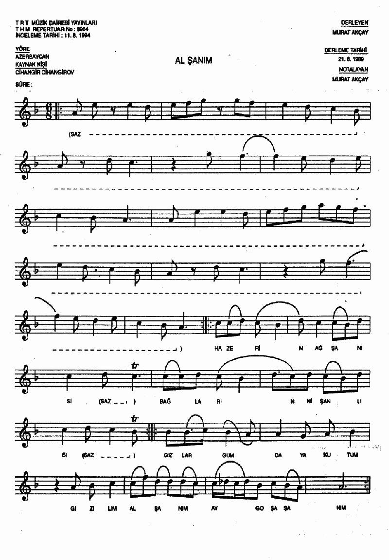 HAZER'İN AĞ ŞANISI