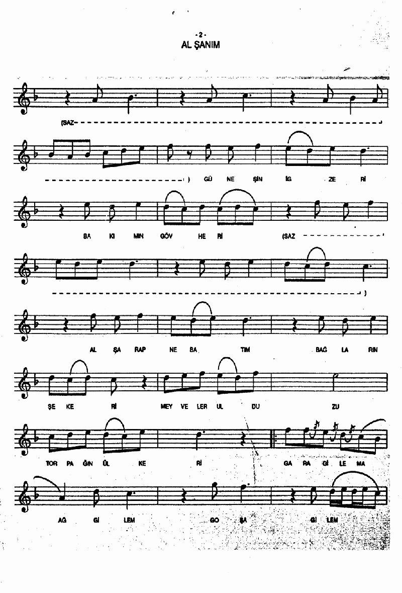 HAZER'İN AĞ ŞANISI