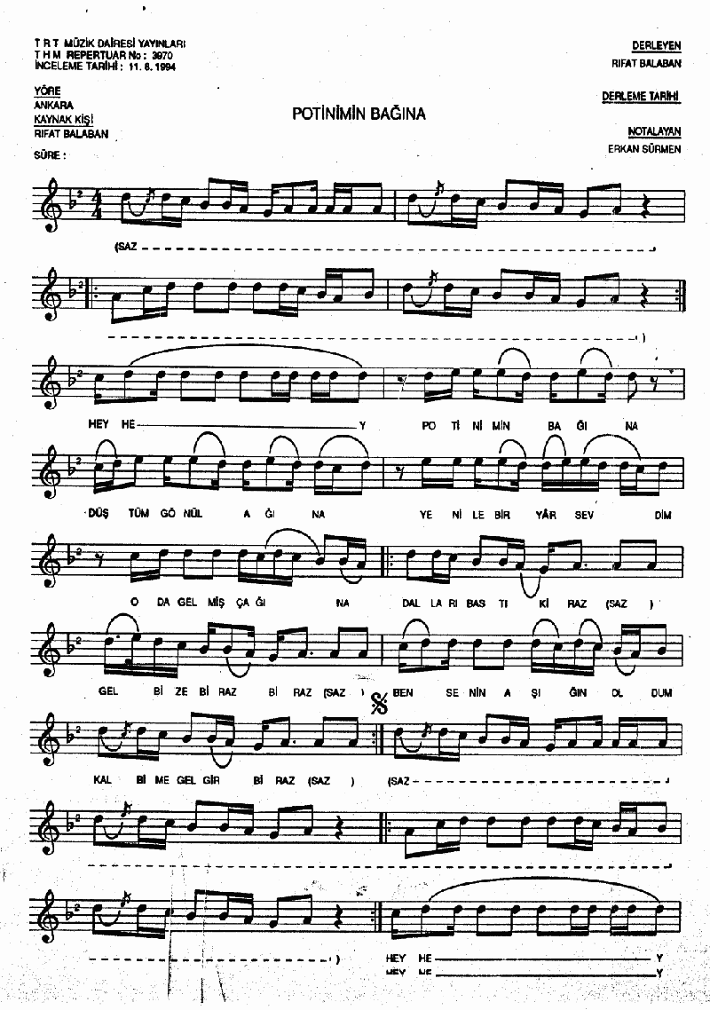 POTİNİMİN BAĞINA