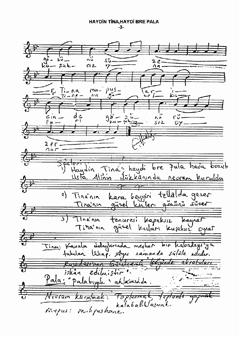 HAYDİ TİNA HAYDİ BRE PALA