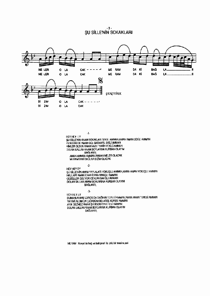 ŞU SİLLE'NİN SOKAKLARI