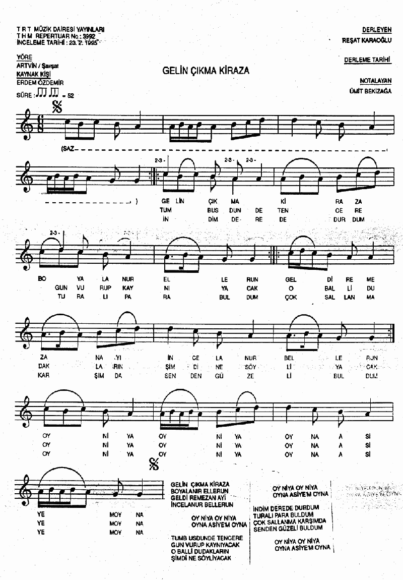 GELİN ÇIKMA KİRAZA