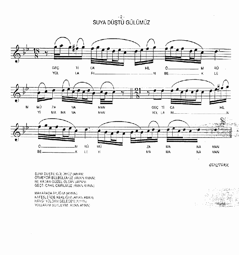 SUYA DÜŞTÜ GÜLÜMÜZ - II