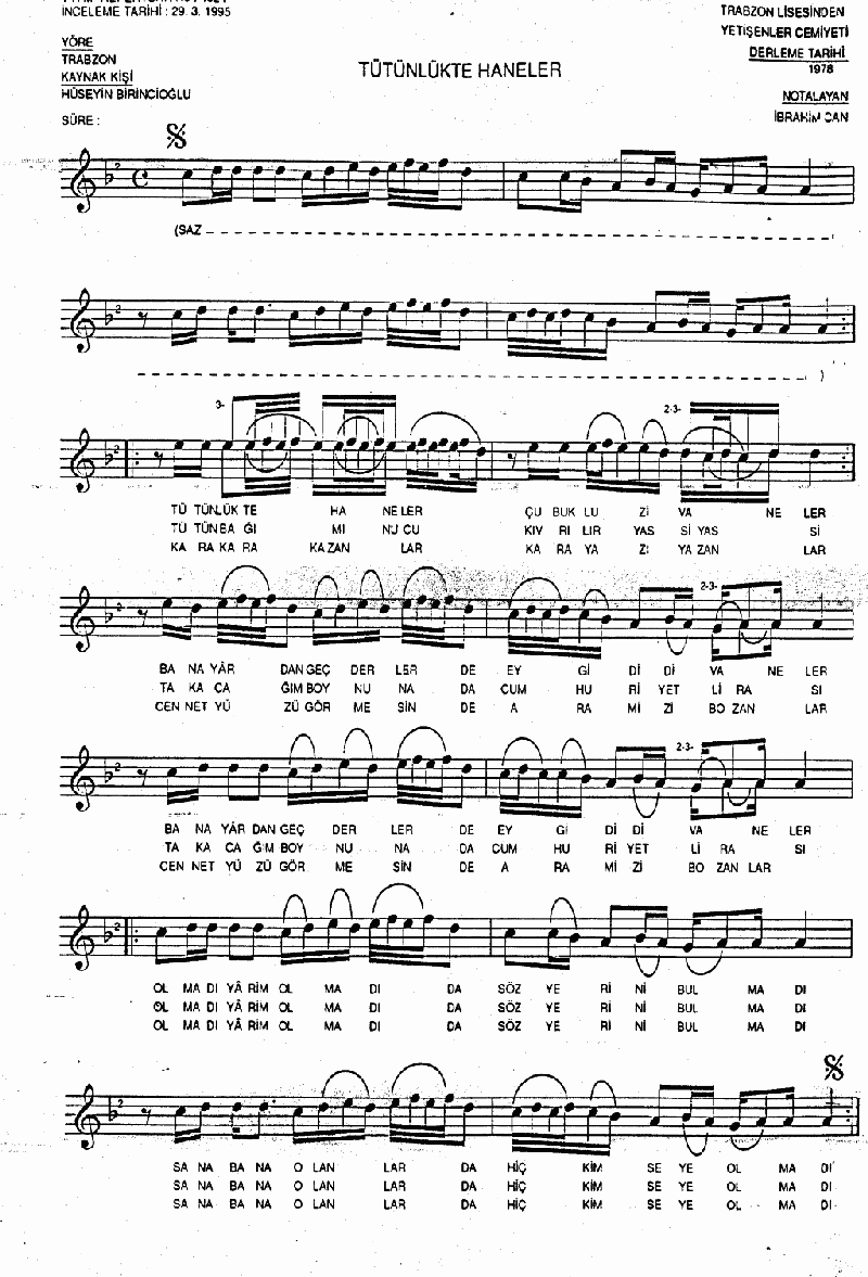 TÜTÜNLÜK'TE HANELER