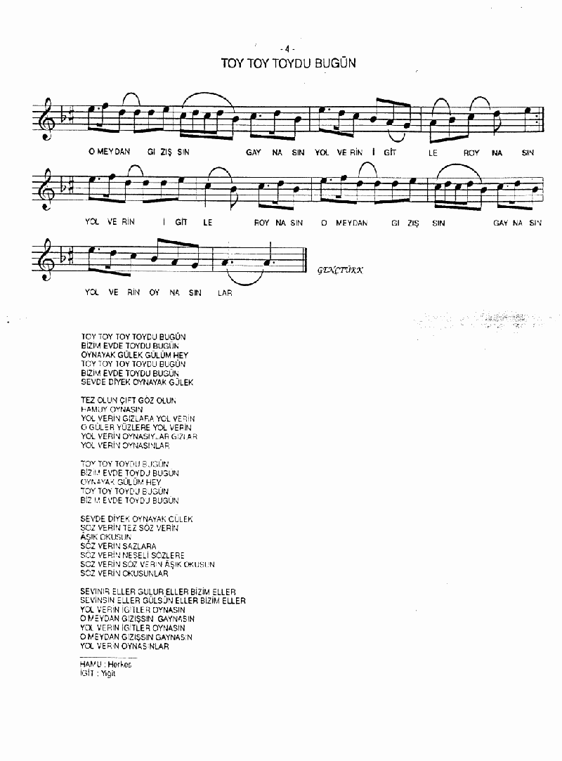 TOY TOY TOY TOY DU BUGÜN