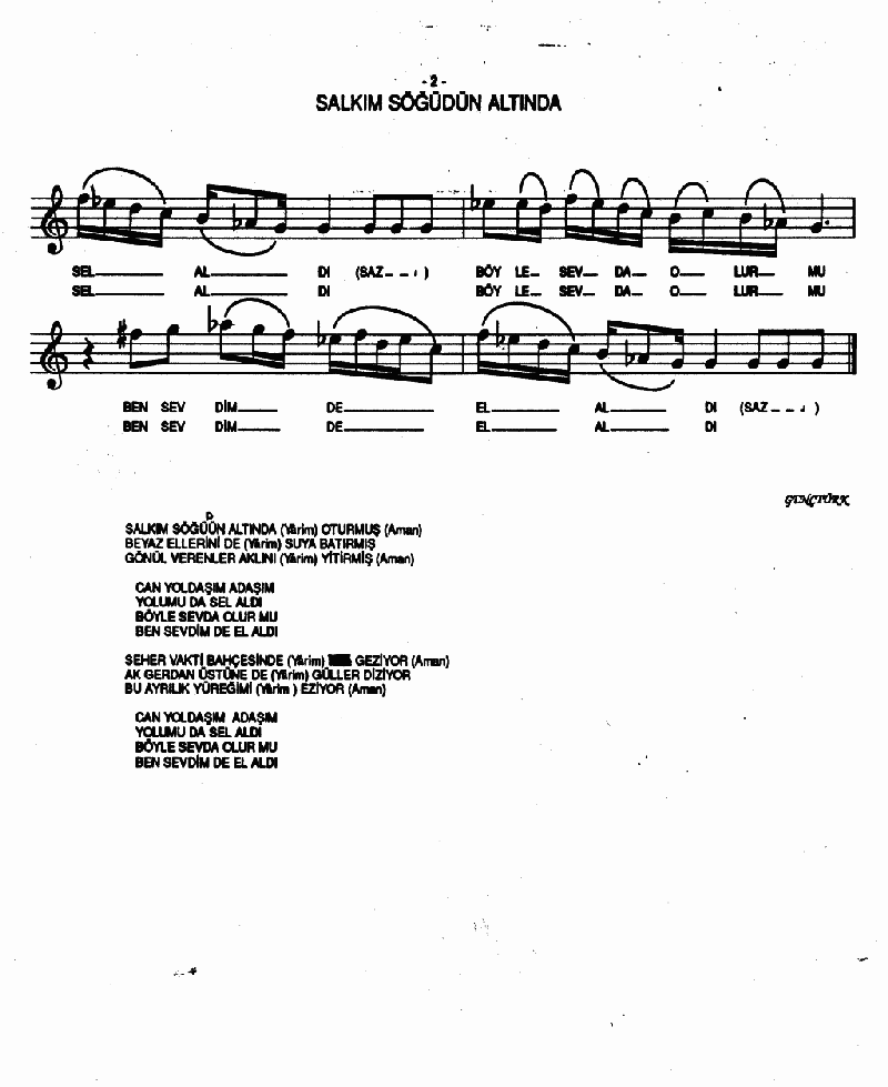 SALKIM SÖĞÜDÜN ALTINDA