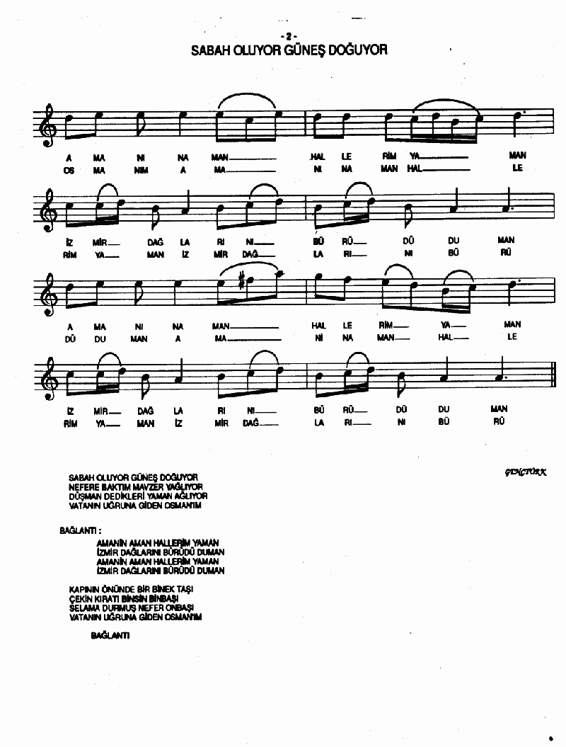 SABAH OLUYOR GÜNEŞ DOĞUYOR