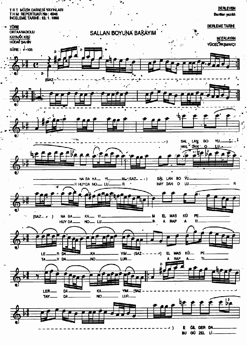 SALLAN BOYUNA BAKAYIM