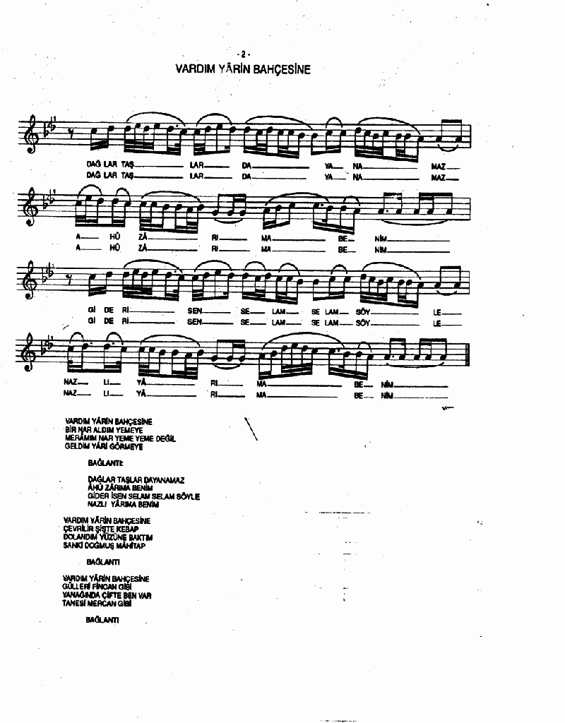 VARDIM YARİN BAHÇESİNE