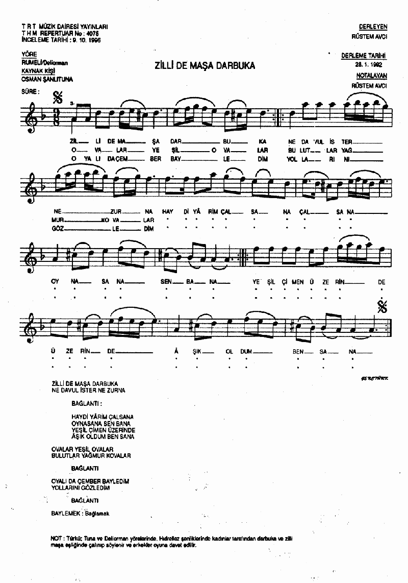 ZİLLİ DE MAŞA DARBUKA