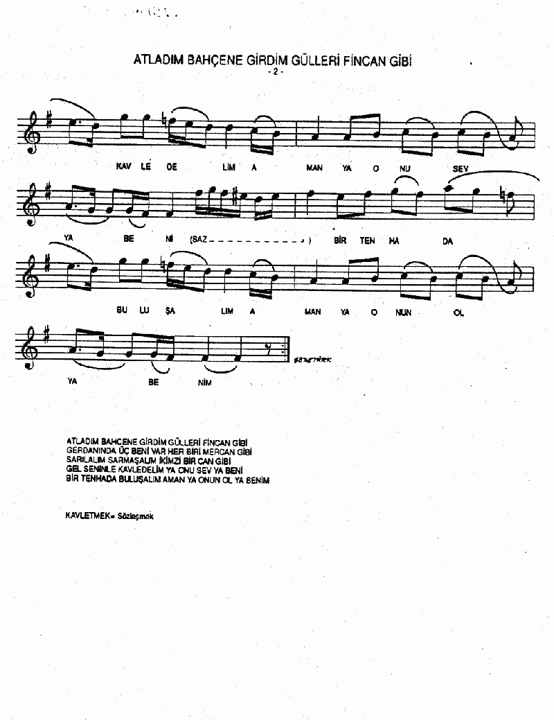 ATLADIM BAHÇENE GİRDİM
