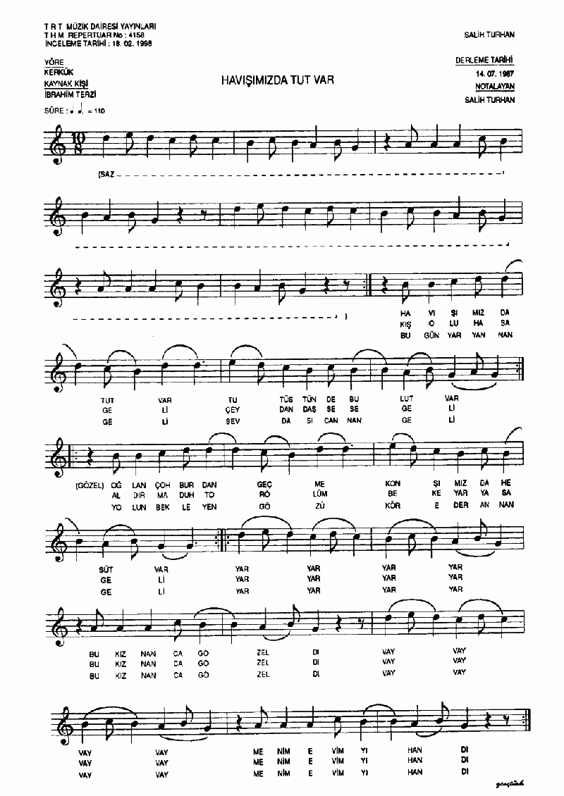 HAVIŞIMIZDA TUT VAR