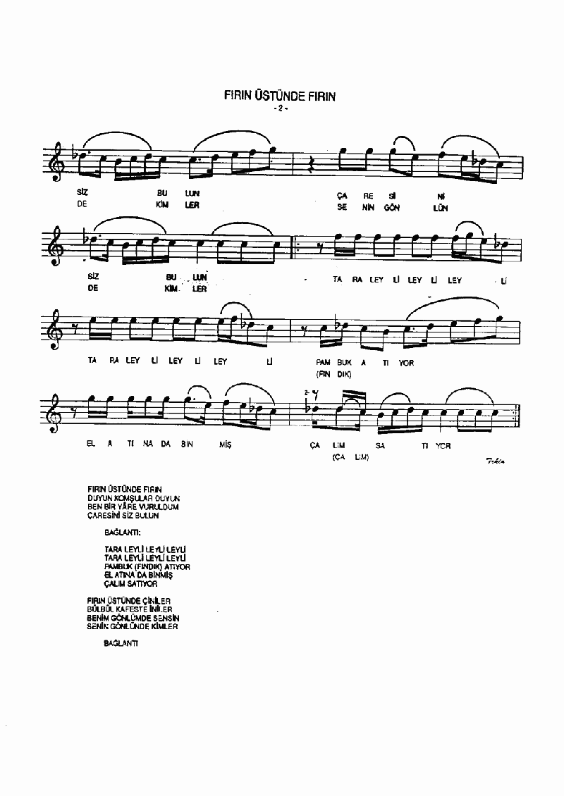 FIRIN ÜSTÜNDE FIRIN - II