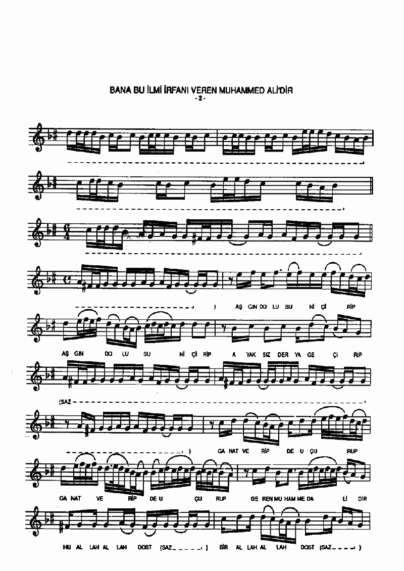 BANA BU İLMİ İRFANI VEREN