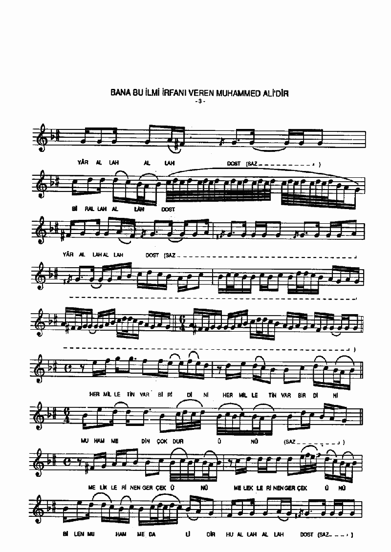 BANA BU İLMİ İRFANI VEREN