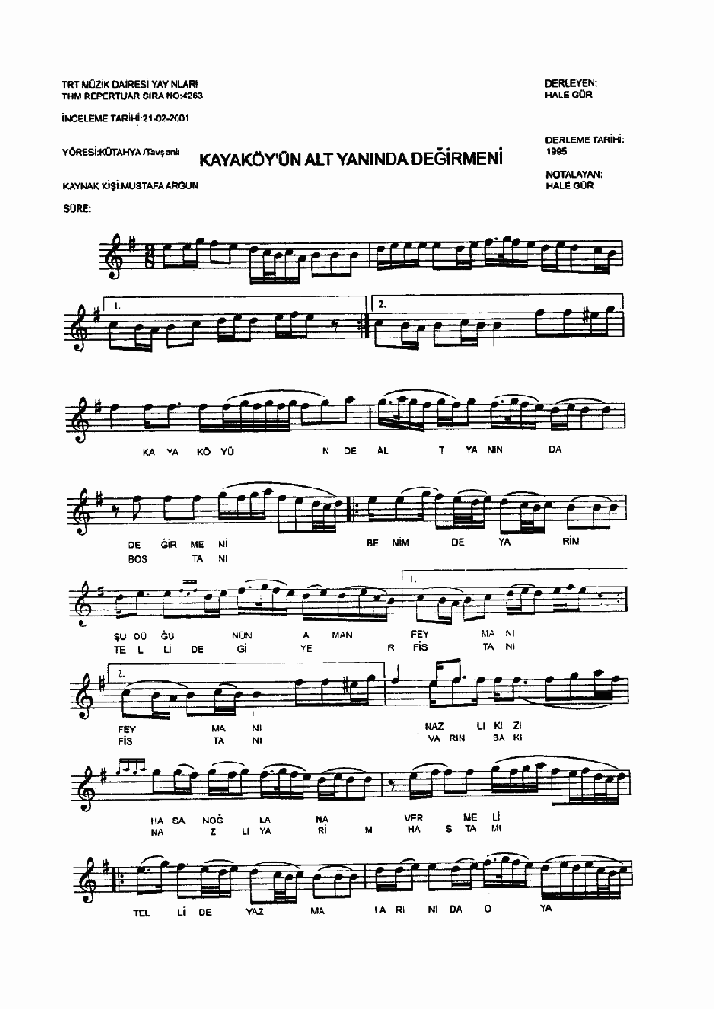 KAYAKÖY'ÜN ALT YANINDA