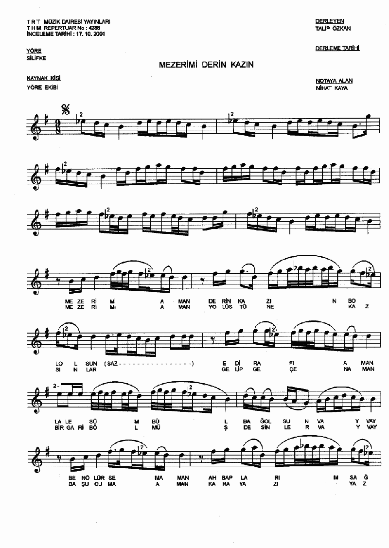 MEZARIMI DERİN KAZIN BOL OLSUN