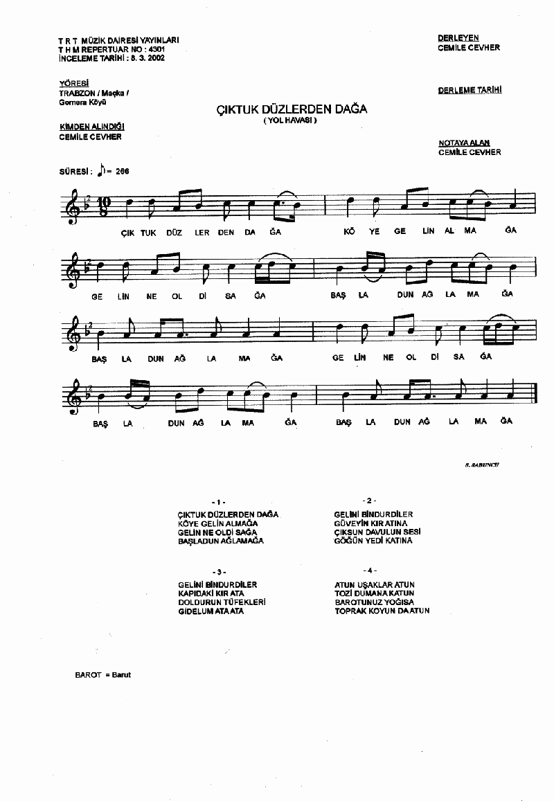 ÇIKTUK DÜZLERDEN DAĞA