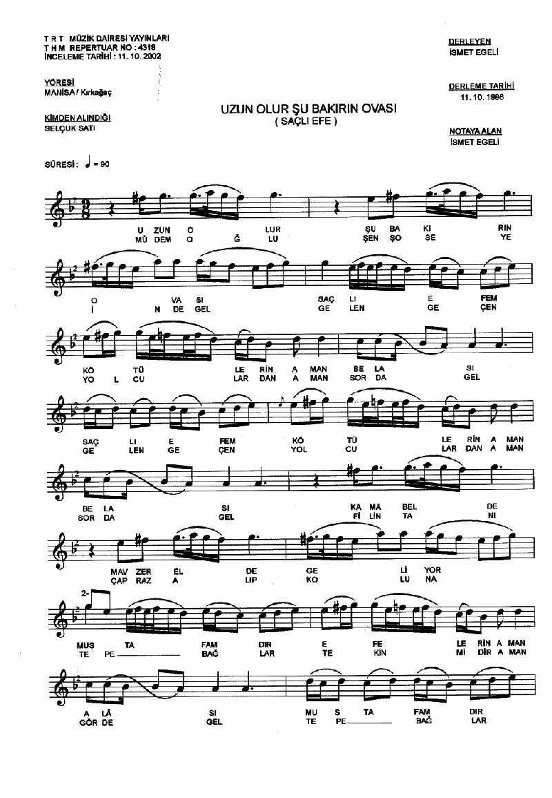 UZUN OLUR ŞU BAKIRIN OVASI