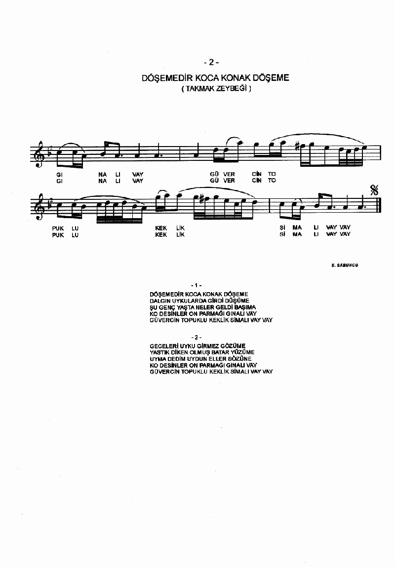 DÖŞEMEDİR KOCA KONAK DÖŞEME (Takmak Zeybeği)