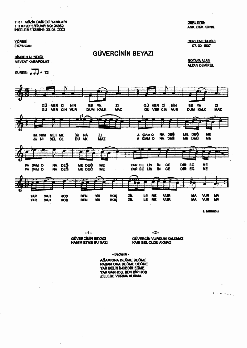 GÜVERCİNİN BEYAZI