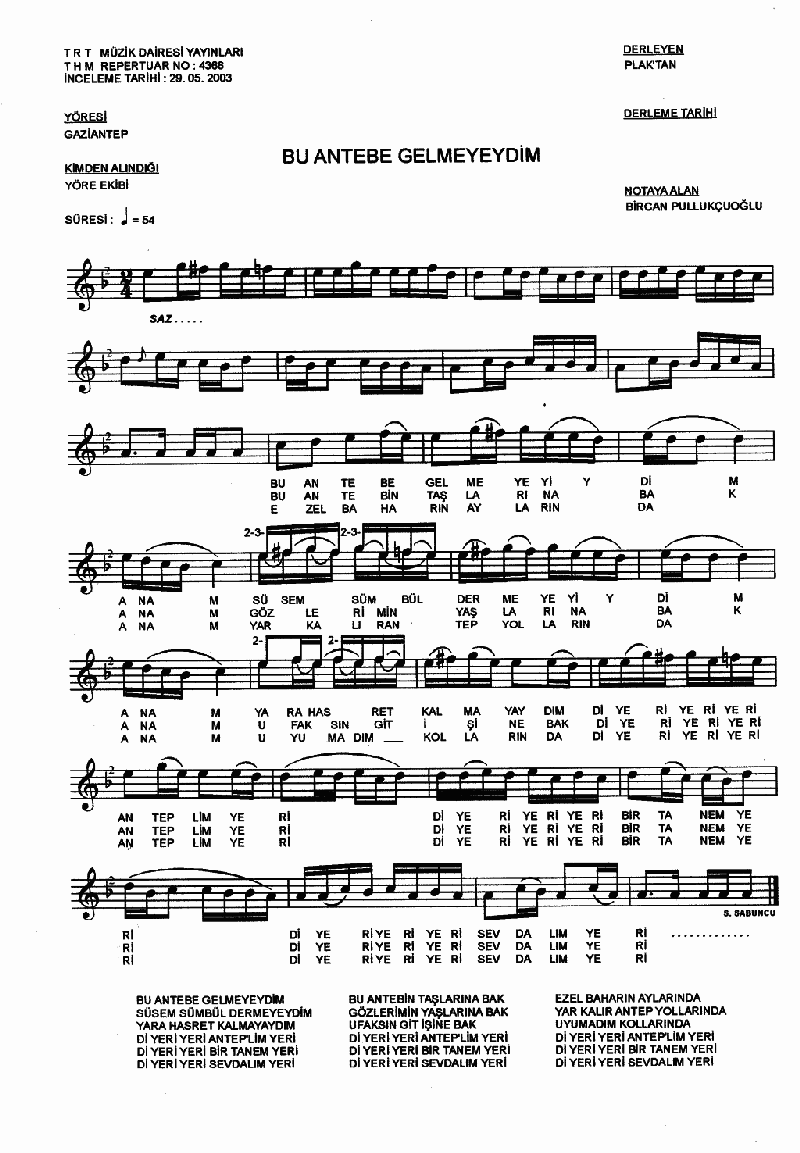 BU ANTEBE GELMEYEYDİM