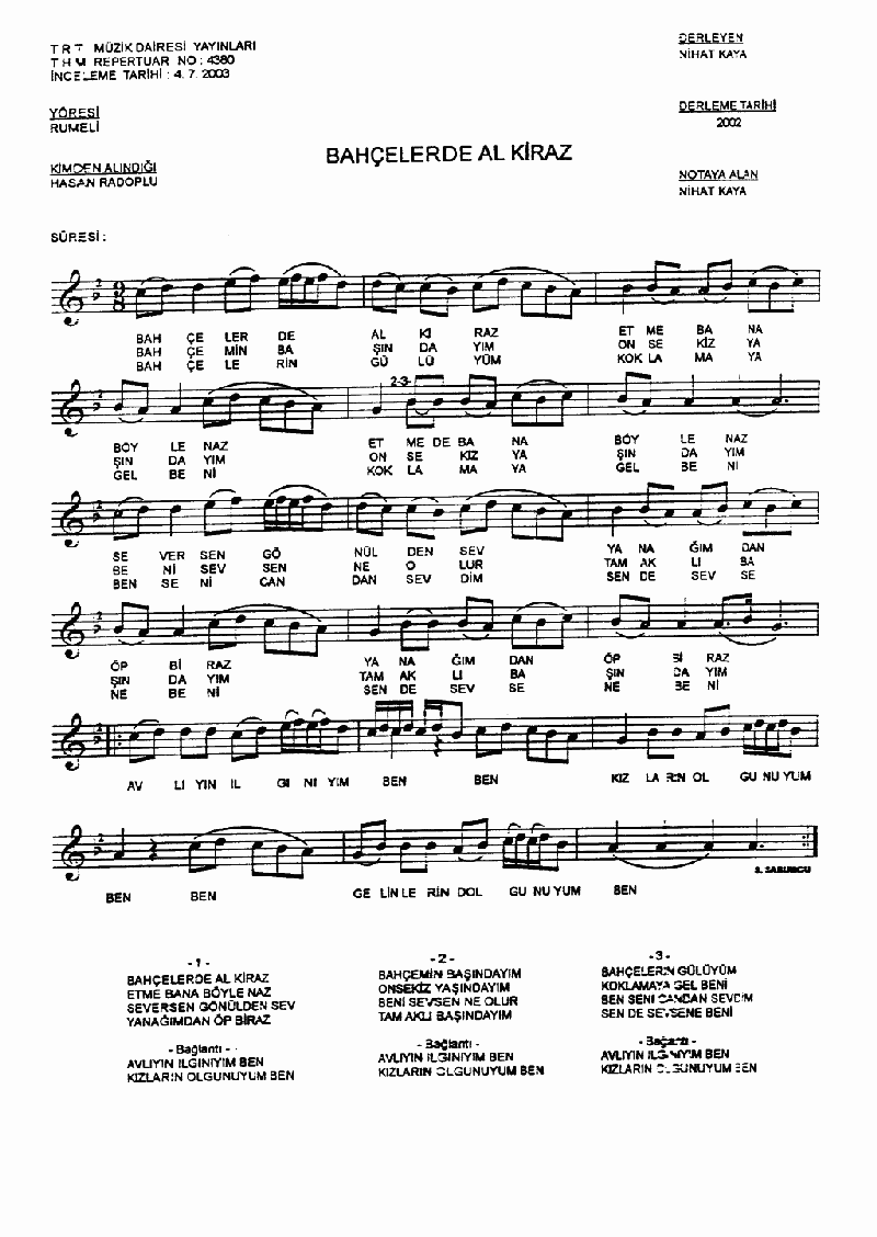 BAHÇELERDE AL KİRAZ