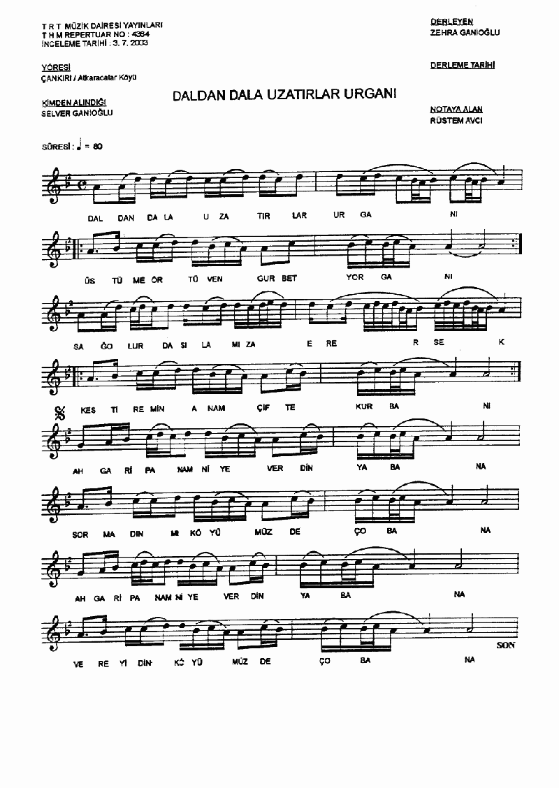 DALDAN DALA UZATIRLAR URGANI