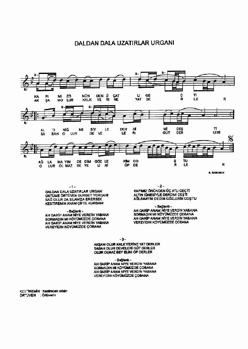 DALDAN DALA UZATIRLAR URGANI