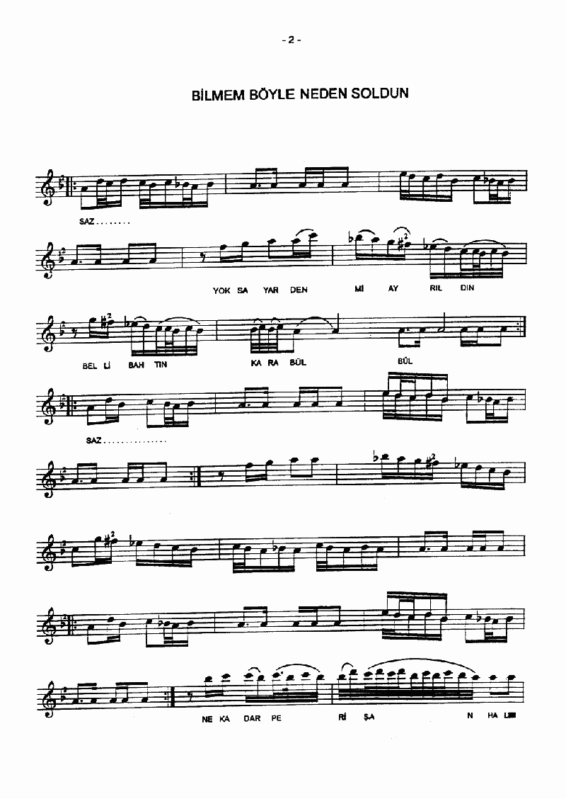 BİLMEM BÖYLE NEDEN SOLDUN