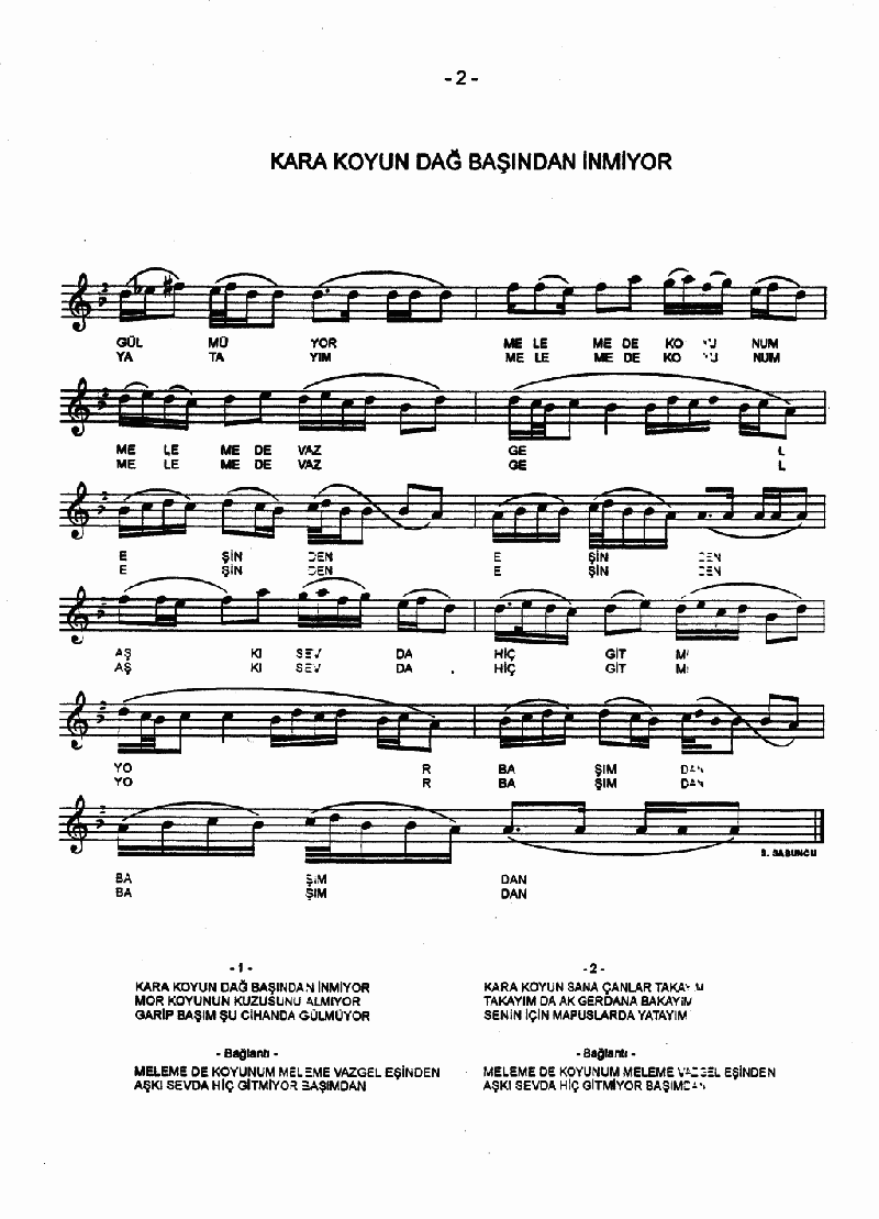 KARA KOYUN DAĞ BAŞINDAN İNMİYOR