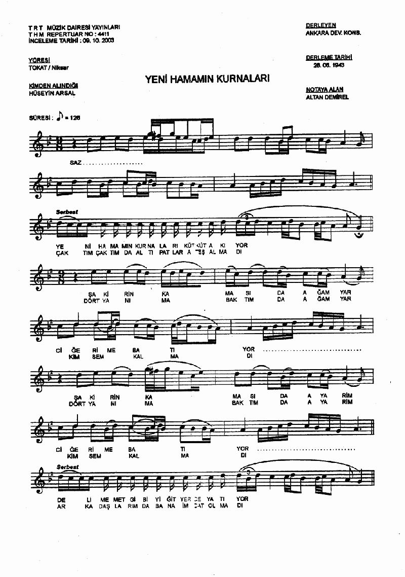 YENİ HAMAMIN KURNALARI