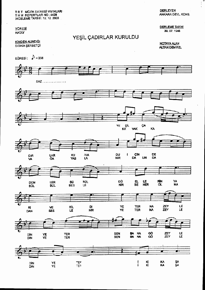 YEŞİL ÇADIRLAR KURULDU