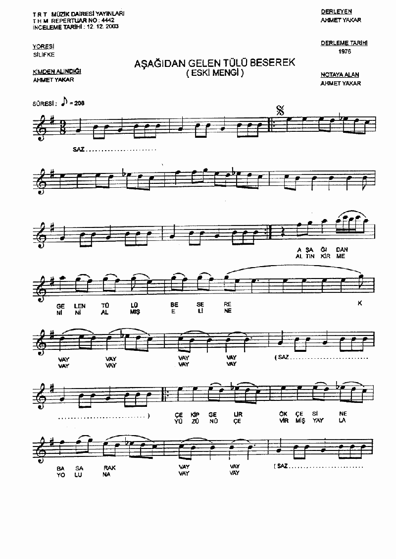 AŞAĞIDAN GELEN TÜLLÜ BESEREK