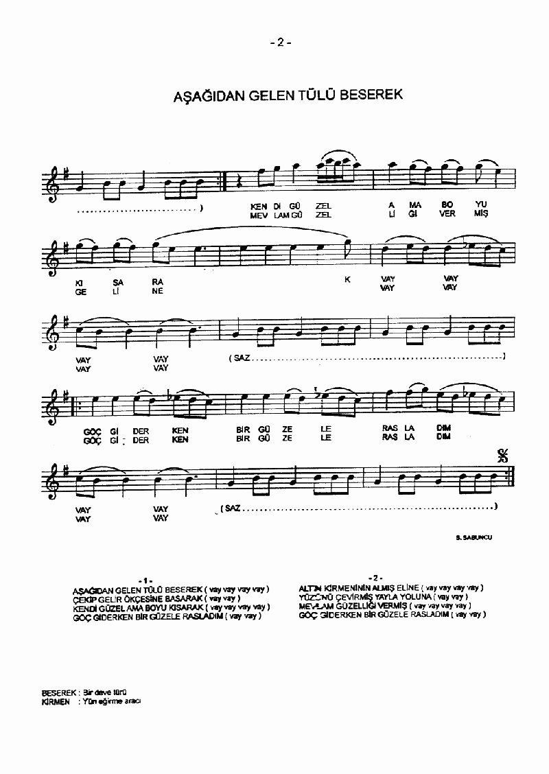 AŞAĞIDAN GELEN TÜLLÜ BESEREK