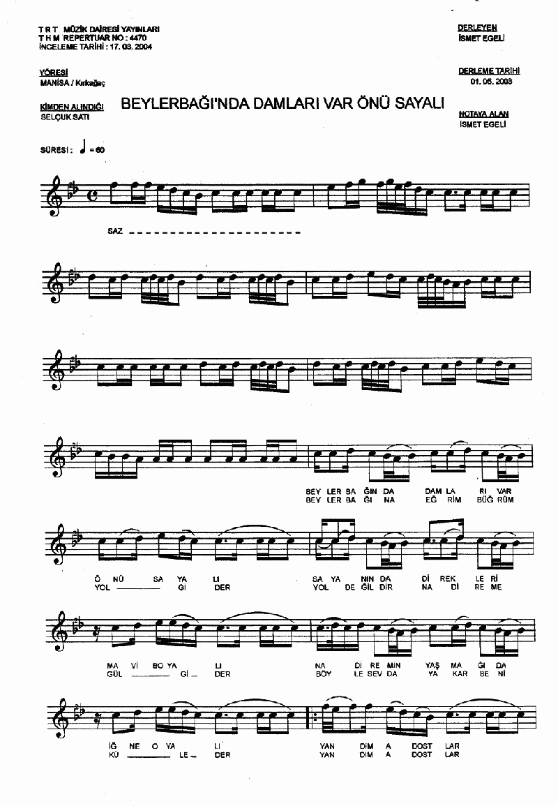 BEYLER BAĞINDA DAMLARI VAR