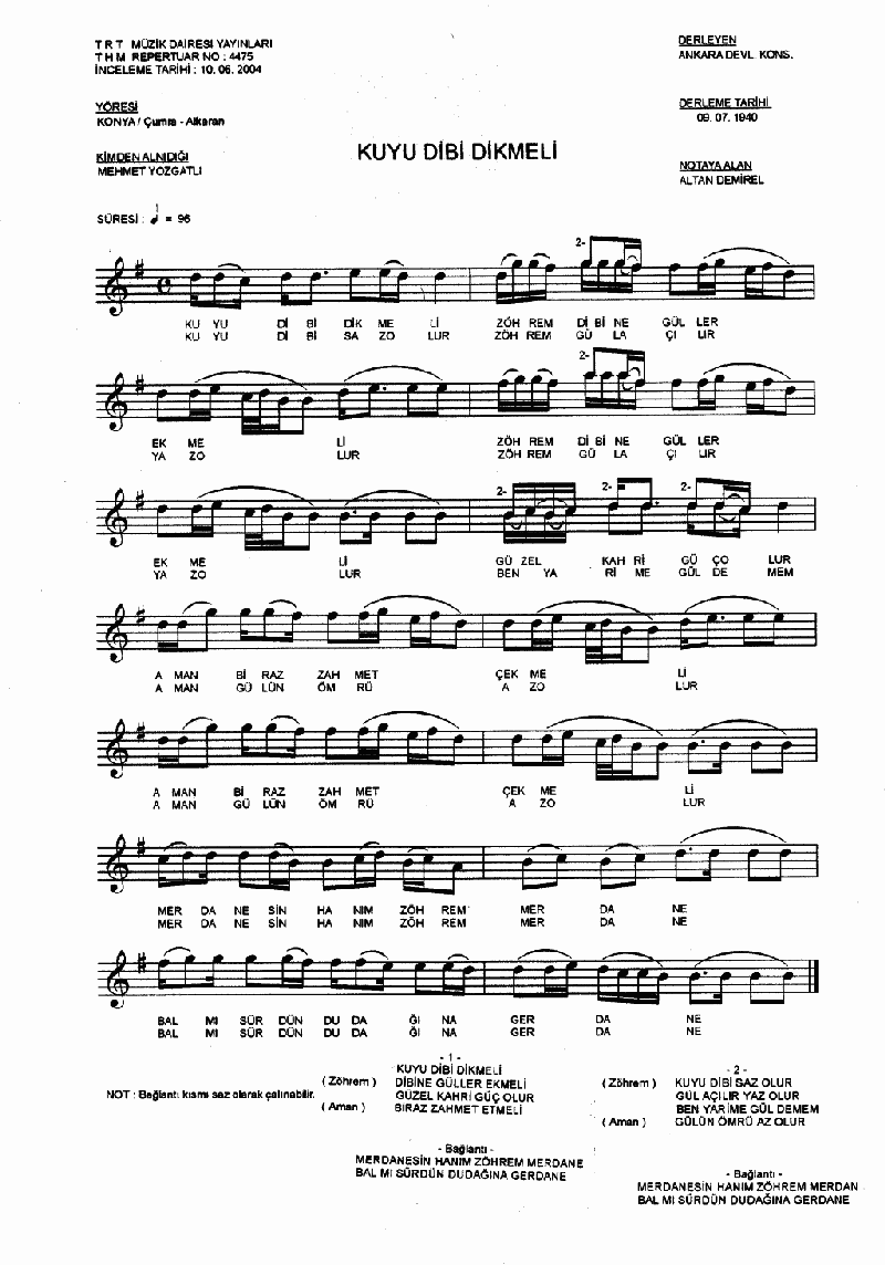 KUYU DİBİ DİKMELİ