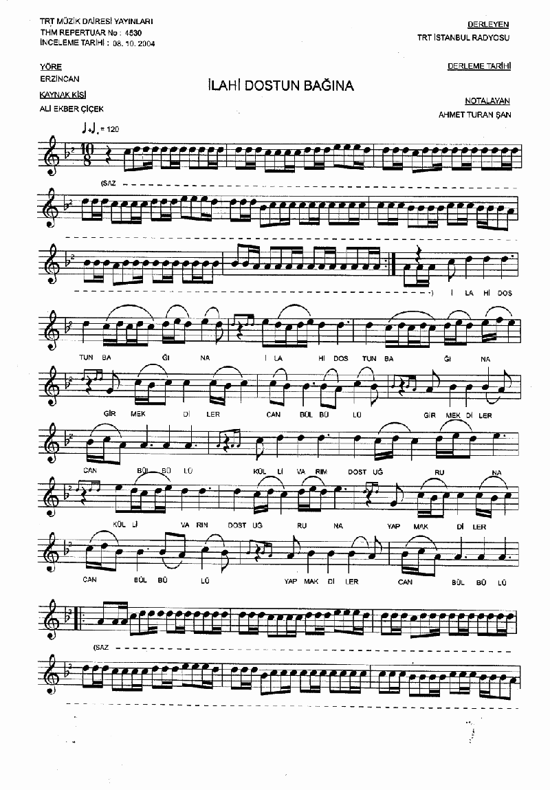 İLAHİ DOSTUN BAĞINA