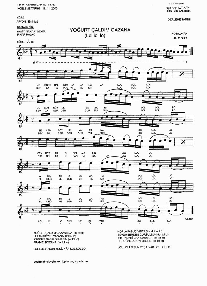 YOĞURT ÇALDIM GAZANA (Lol lol lo)